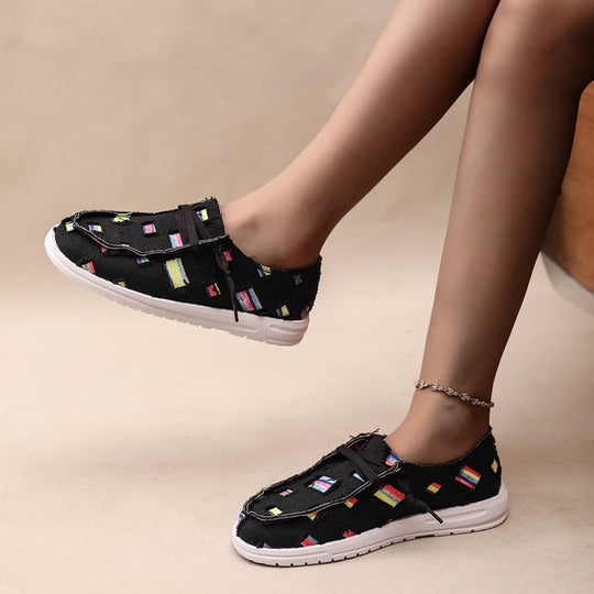 Damen Modische Sneaker mit einzigartigem Muster EB