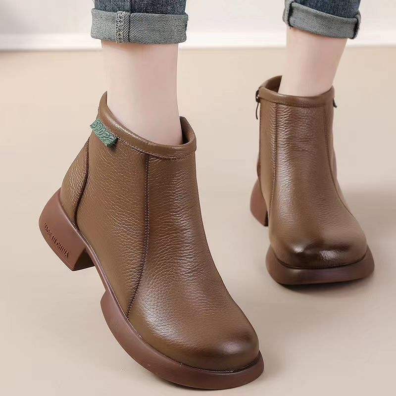Damen Elegante und komfortable Ankle Boots mit praktischem Reißverschluss und trendigem Design EB