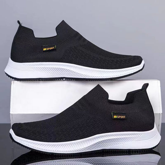 Damen Leichte Slip-On Sneakers mit atmungsaktivem Obermaterial EB