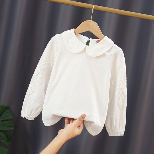 Damen Bluse mit eleganter Stickerei EB