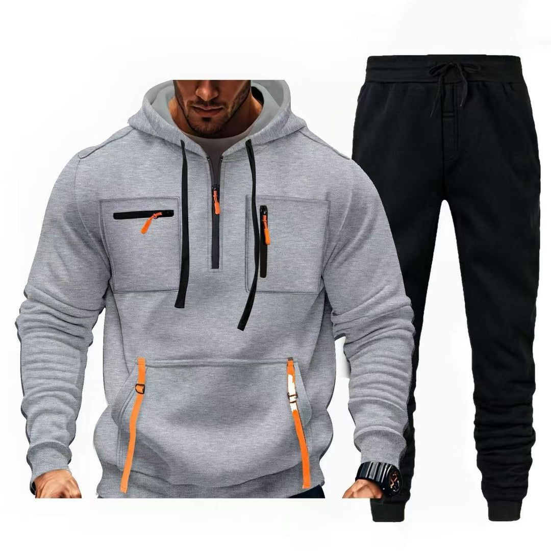 Herren multifunktionaler Kapuzenpullover und Jogginghose Kombination EB