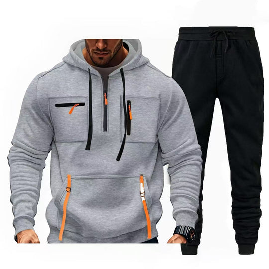 Herren multifunktionaler Kapuzenpullover und Jogginghose Kombination EB