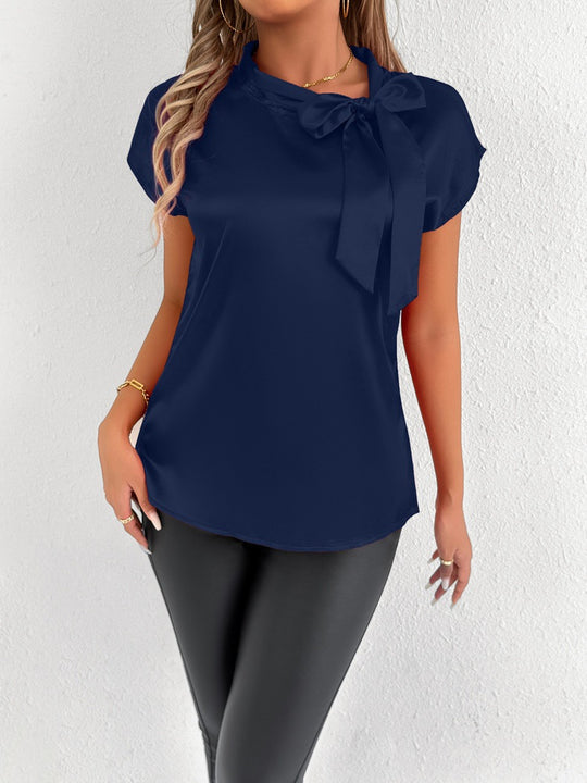 Damen Bluse mit eleganter Schleife EB
