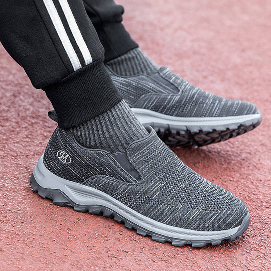 Damen Slip-On Sport-Sneaker mit atmungsaktivem Mesh-Obermaterial EB