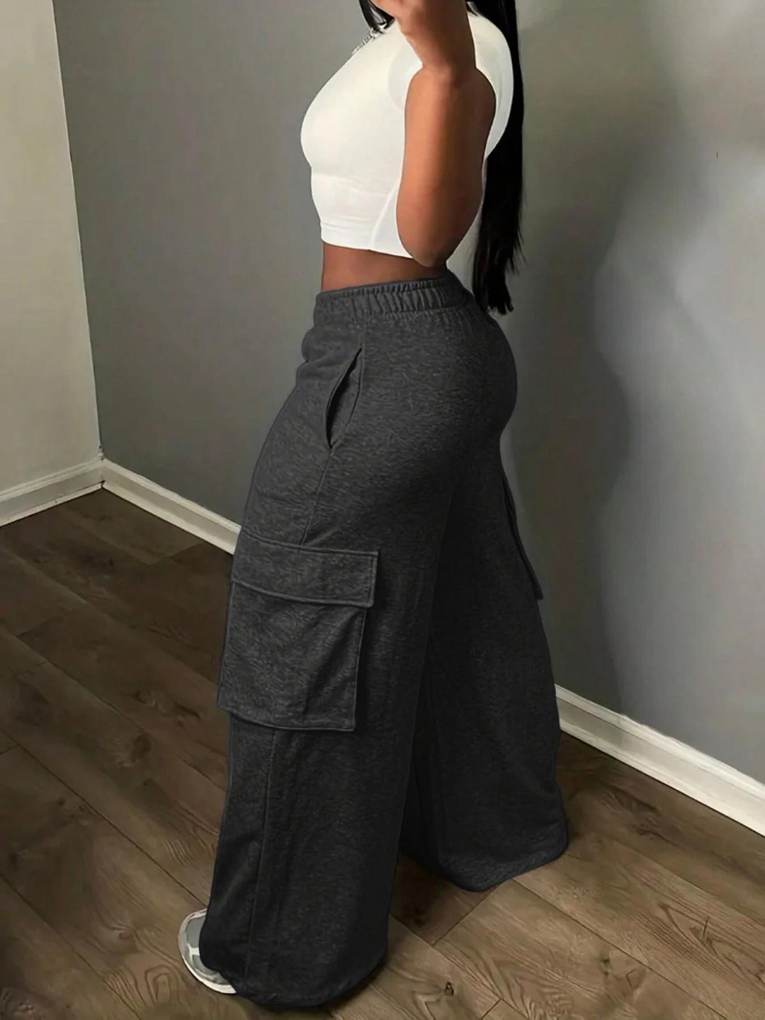 Damen Cargo-Hosen im Palazzo-Stil EB