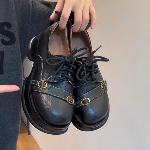 Damen modische Schnürschuhe mit einzigartigem Design und komfortabler Sohle EB