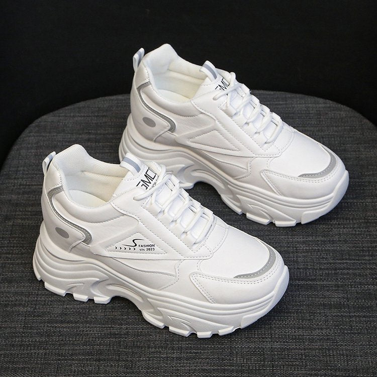 Damen Chunky Sneaker mit stabiler Plattform und atmungsaktivem Obermaterial EB