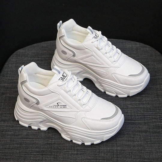 Damen Chunky Sneaker mit stabiler Plattform und atmungsaktivem Obermaterial EB