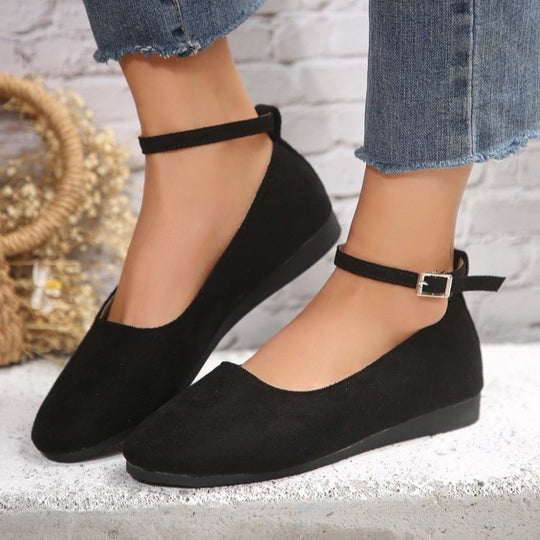 Damen elegante Slingback-Ballerinas mit ergonomischem Fußbett EB