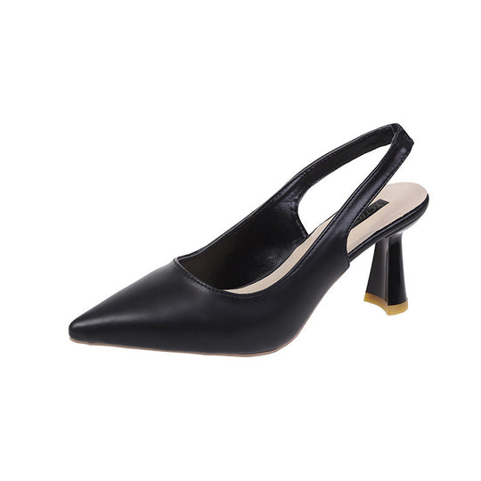 Damen Slingback Pumps mit elegantem Blockabsatz und spitz zulaufender Form EB