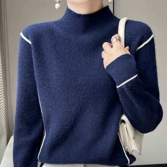 EB | Eleganter schlichter Rollkragenpullover