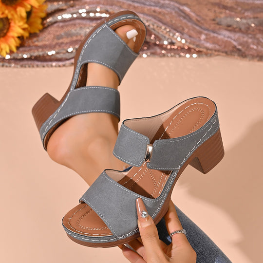 Damen Bequeme und stilvolle Clogs mit geschlossenen Riemen EB
