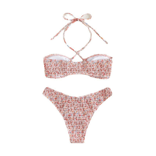Damen Bandeau-Bikini mit raffinierten Schnürdetails EB