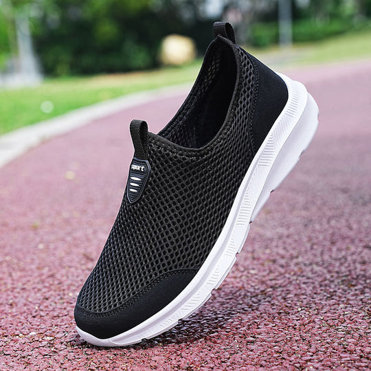 Damen Atmungsaktive Slip-On Freizeit-Sneaker mit rutschfester Sohle EB
