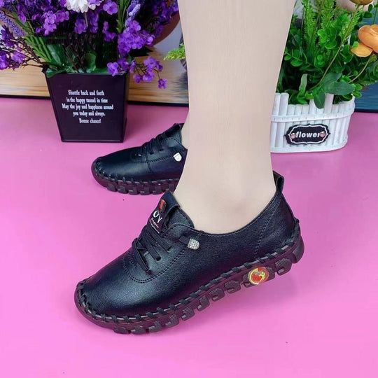 Damen nan flexible faltbare Freizeitsneaker mit stoßdämpfender Profilsohle EB