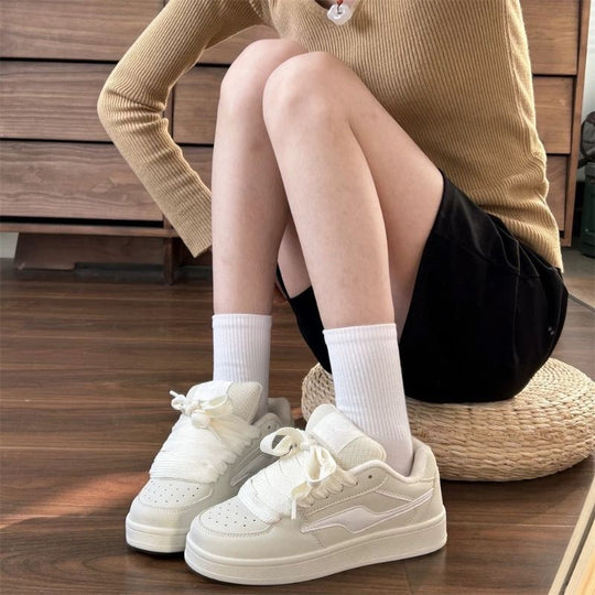 Damen Sneakers im sportlichen Vintage-Stil mit gepolsterter Innensohle EB
