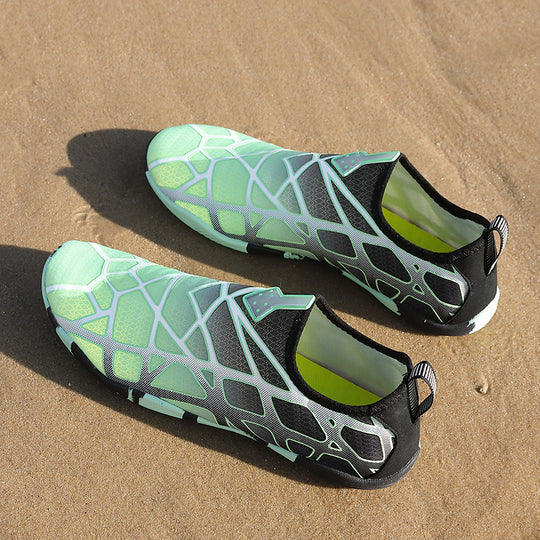 Damen Aqua-Schuhe mit rutschfester Sohle und elastischem Schnellschnürsystem EB