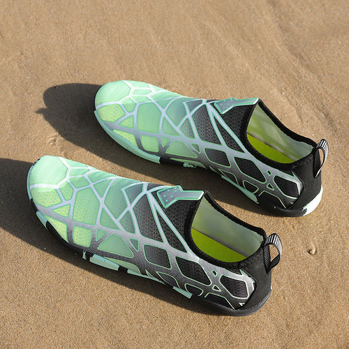 Damen Aqua-Schuhe mit rutschfester Sohle und elastischem Schnellschnürsystem EB