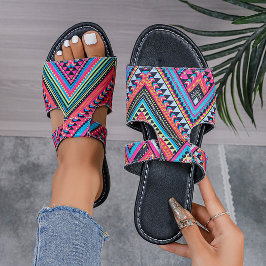Damen Blumige Sandalen im modernen Design EB