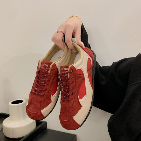 Damen sportliche Freizeit-Sneaker mit atmungsaktiver Obermaterialstruktur und gepolsterter Innensohle EB