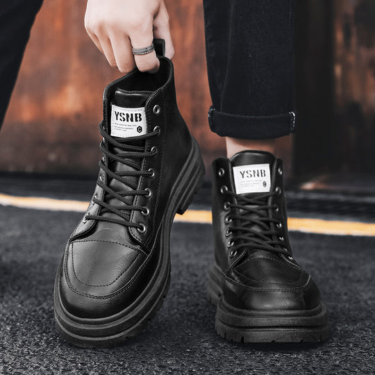 Herren hohe Stiefel mit robustem Obermaterial und griffiger Profilsohle EB