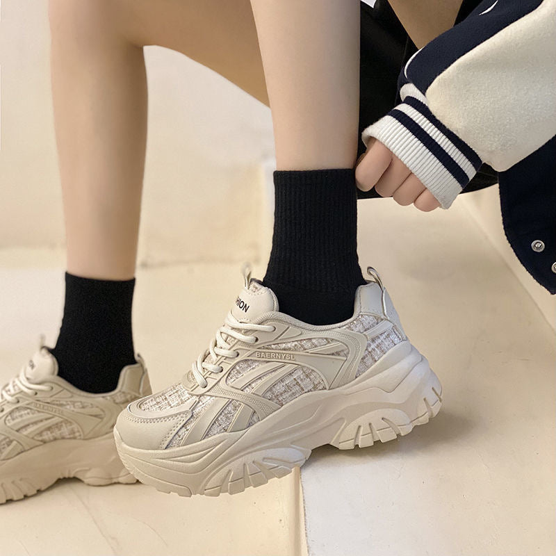 Damen Chunky Sneakers mit atmungsaktiver Mesh-Konstruktion und robustem Sohlenprofil EB