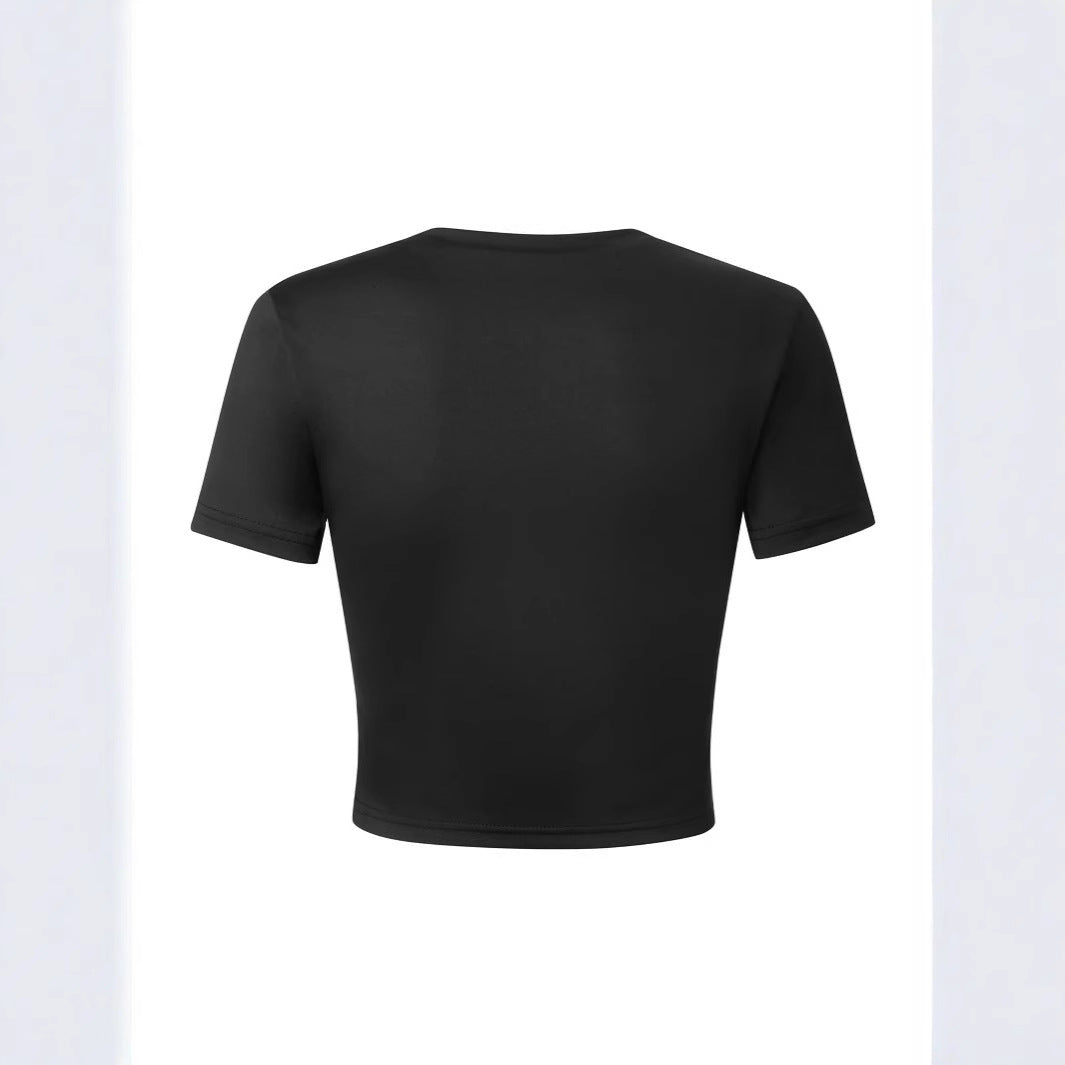 Damen Crop-Shirt mit inspirierendem Schriftzug EB