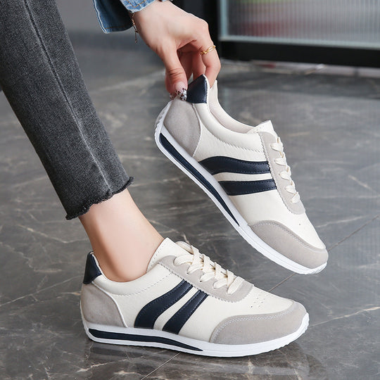 Damen Sportliche Sneakers mit klassischem Design und atmungsaktiver Oberflächenstruktur EB
