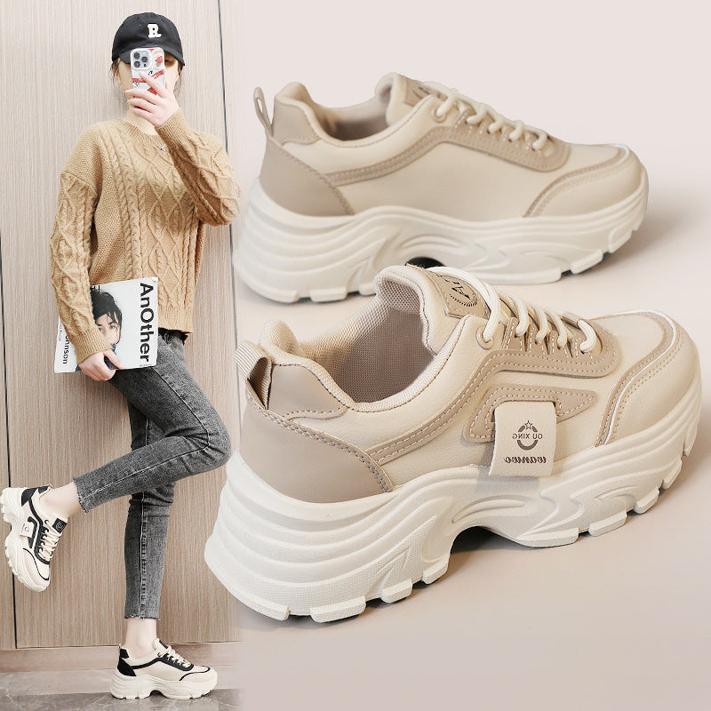 Damen Trendige Chunky Sneakers mit ausgeprägtem Sohlenprofil und atmungsaktivem Obermaterial EB