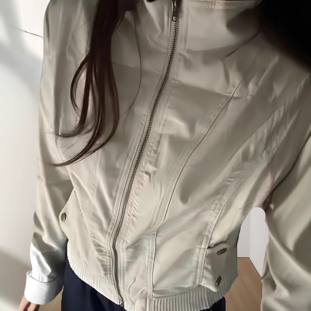 Damen leichte Übergangsjacke mit strukturiertem Design EB