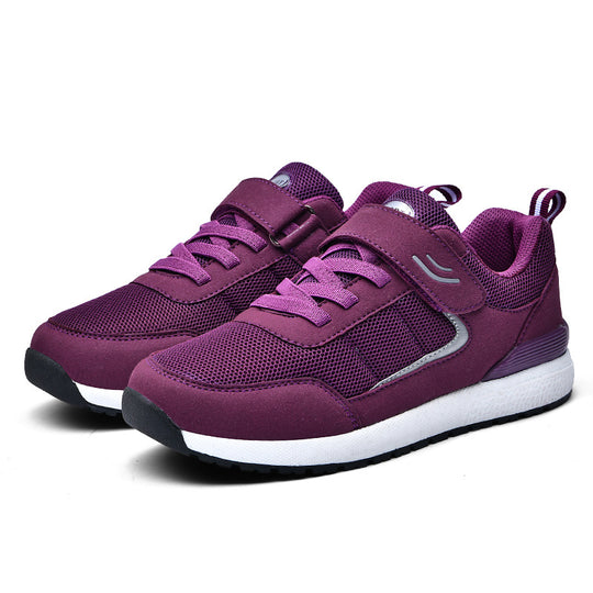 Damen Sportliche Sneaker mit praktischem Klettverschluss und atmungsaktivem Obermaterial EB