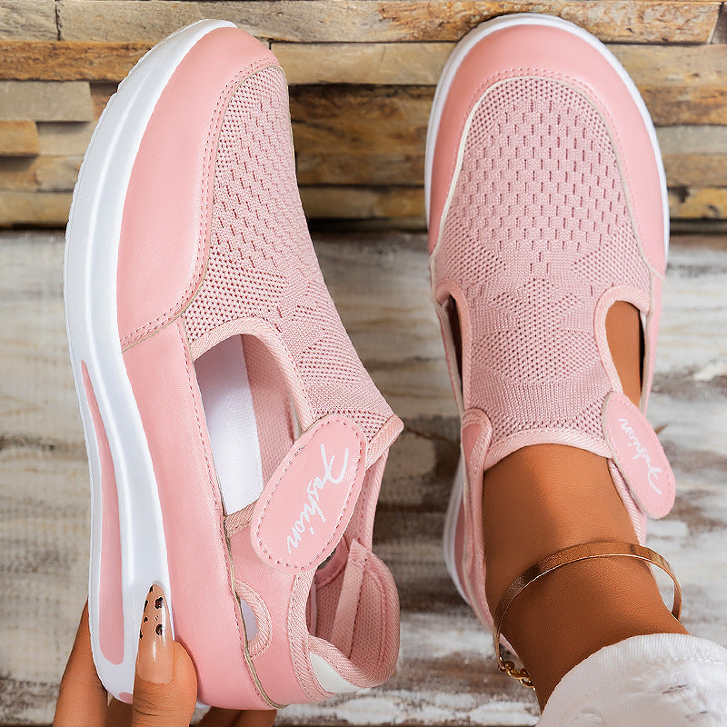 Damen Sportliche Slip-On Shoes mit leichtem Mesh-Obermaterial EB
