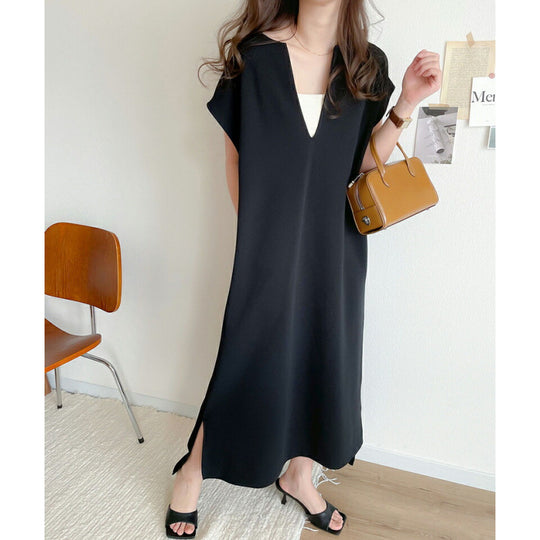 Damen Elegante Lässige Tunika Kleid EB