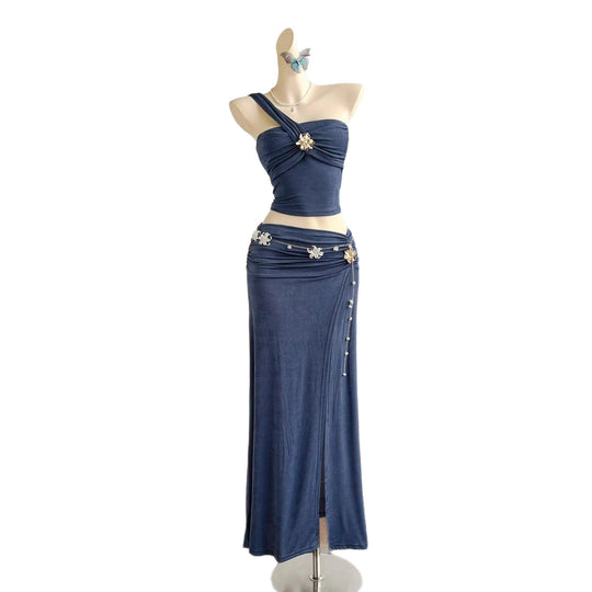 Damen elegantes Sommerkleid mit floralem Detail EB