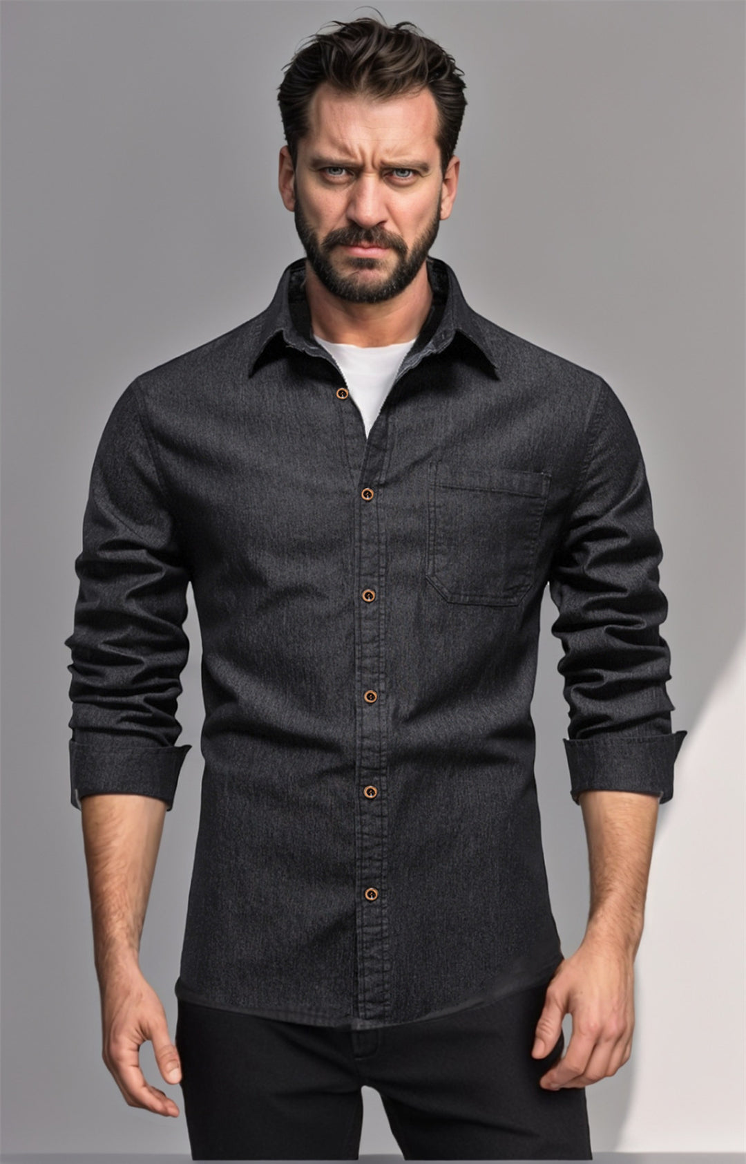 Herren Denim Hemd EB