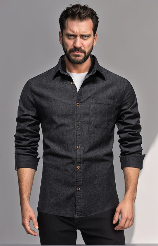 Herren Denim Hemd EB