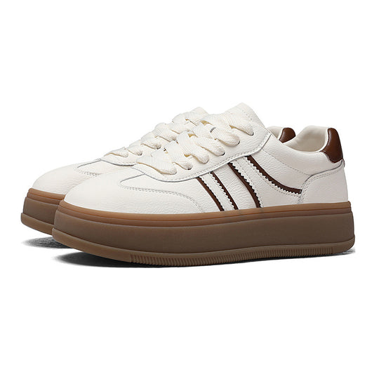 Damen Bequeme und modische Sneakers mit Plattformsohle EB