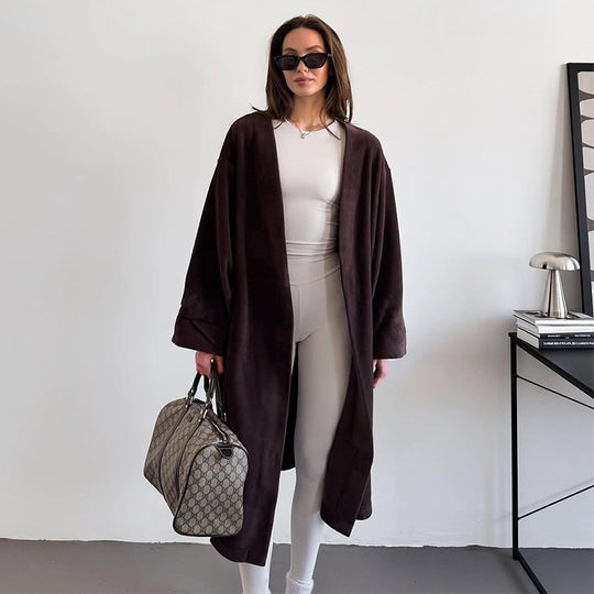 Damen Kuscheliger Oversize-Mantel EB