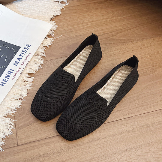 Damen moderne Slingback-Schuhe mit atmungsaktivem Netzmaterial und elastischem Einschlupf EB