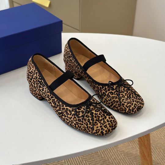 Damen Elegante Ballerinas mit Schleifen-Detail EB