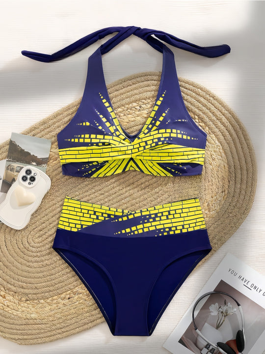 Damen Bikini-Set mit exquisitem Karomuster EB