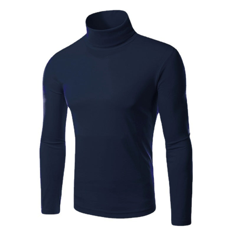 Herren eleganter Rollkragenpullover aus bequemen Stretchmaterial EB
