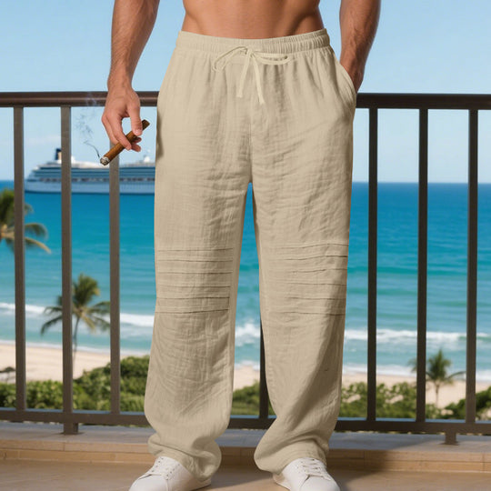 Herren entspannte Strandhose im lässigen Stil mit praktischen Taschen EB