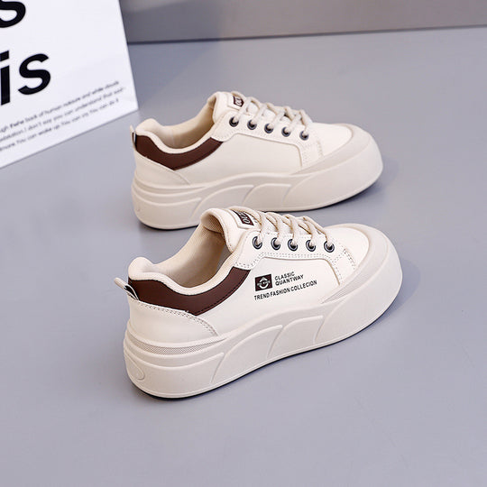 Damen modische Sneakers mit komfortablem Plateau und atmungsaktiver Sohle EB