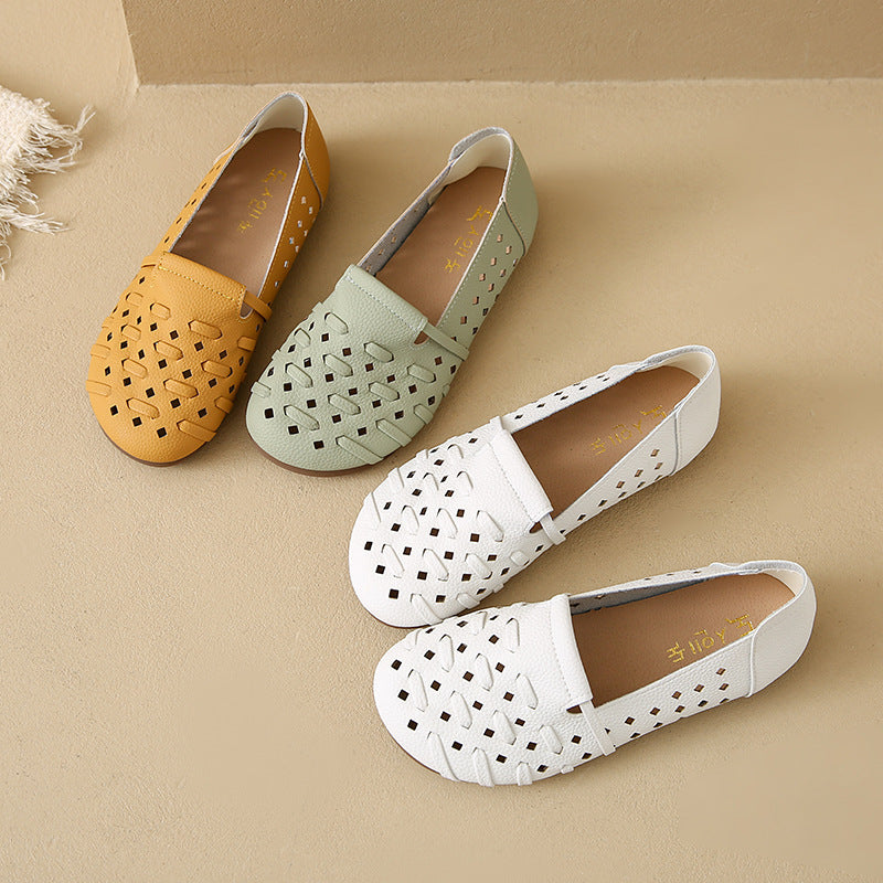 Damen Komfortable und atmungsaktive Slipper mit modischem Cut-Out-Design EB