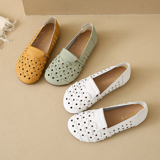 Damen Komfortable und atmungsaktive Slipper mit modischem Cut-Out-Design EB