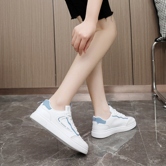 Damen Sportliche Sneakers mit atmungsaktiver Obermaterialstruktur und stoßdämpfendem Sohlenprofil EB