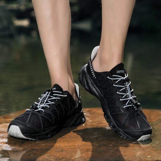 Damen Sportliche Outdoor-Schuhe mit atmungsaktiver Mesh-Oberfläche und rutschfester Sohle EB