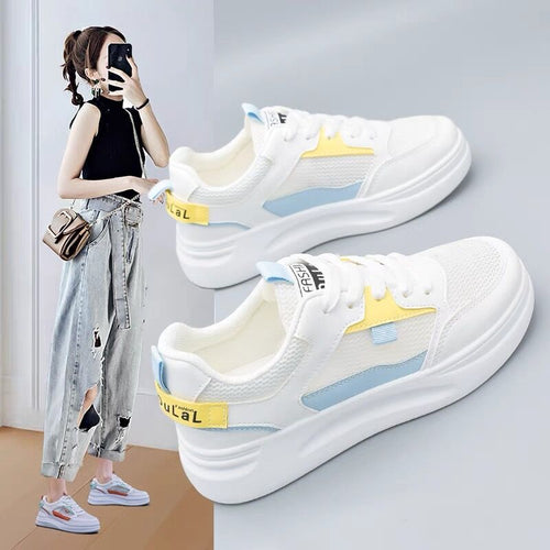 Damen Sportliche Sneakers mit innovativer Dämpfungstechnologie und atmungsaktiven Netzdetails EB