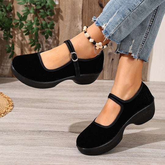 Damen Komfortable und stilvolle Clogs mit verstellbarem Riemen EB